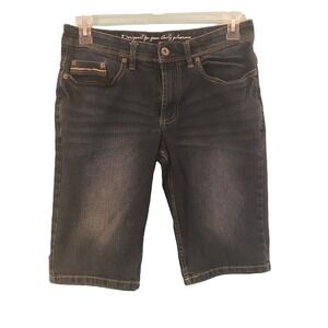 Buffalo Shorts Mens Size 30 Blue Sanded Freedom Flex Denim Straight Leg Stretch